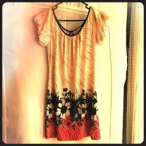 Aryeh Red and Blue Dress